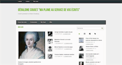 Desktop Screenshot of geraldine-couget.com
